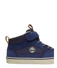 TIMBERLAND STONE JUMP MID Baskets en cuir mixte bleu fonc&eacute; - Chaussures de b&eacute;b&eacute; - 9