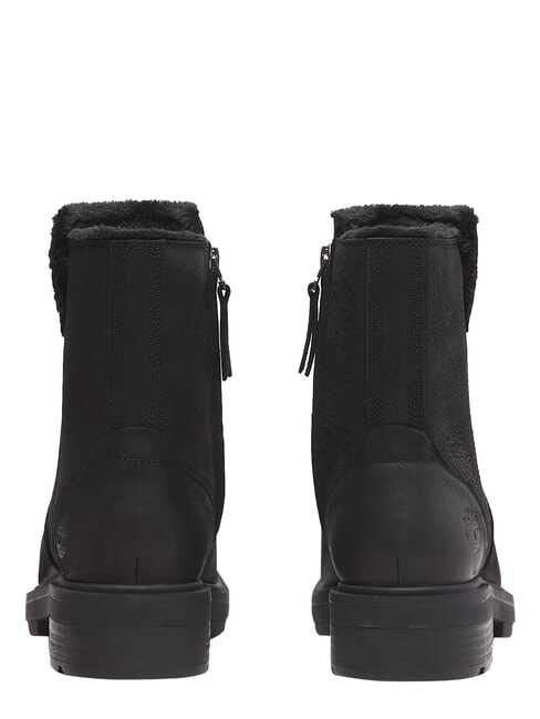 BRIMFIELD bottines en cuir noir pleine fleur - Chaussures Femme