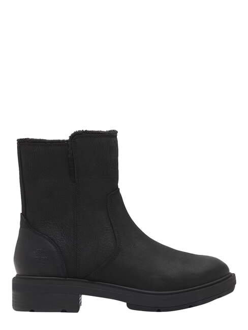 BRIMFIELD bottines en cuir noir pleine fleur - Chaussures Femme