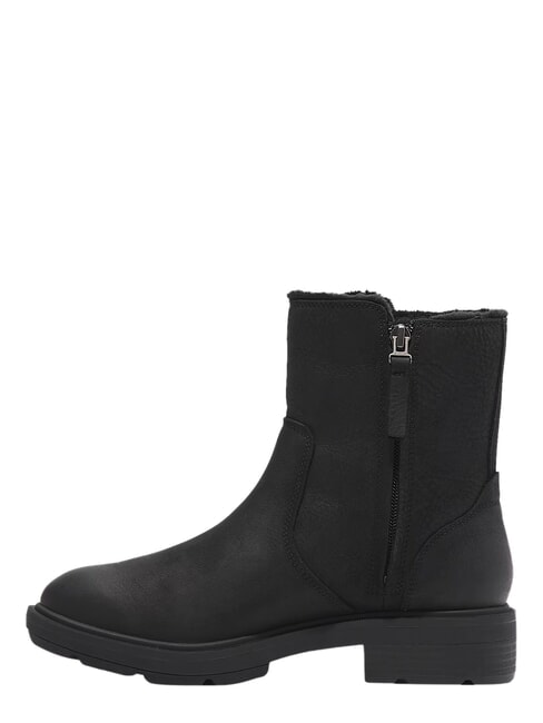BRIMFIELD bottines en cuir noir pleine fleur - Chaussures Femme
