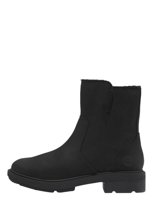 BRIMFIELD bottines en cuir noir pleine fleur - Chaussures Femme
