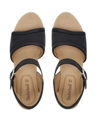 TIMBERLAND SANTORINI SUN sandales en cuir noir pleine fleur - Chaussures Femme - 3