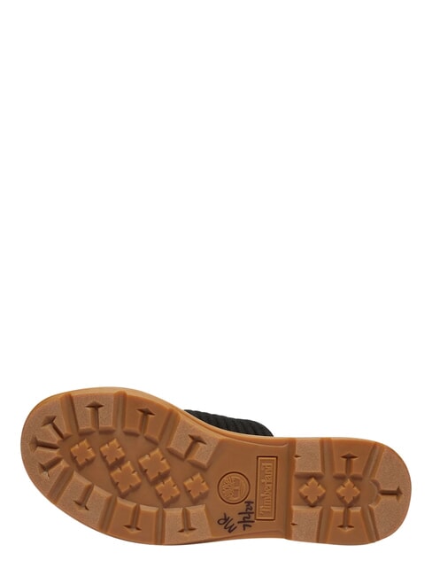 CALISTA BAY sandales en cuir mixte tricot noir - Chaussures Femme
