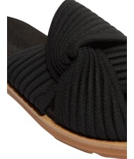 TIMBERLAND CALISTA BAY sandales en cuir mixte tricot noir - Chaussures Femme - 7