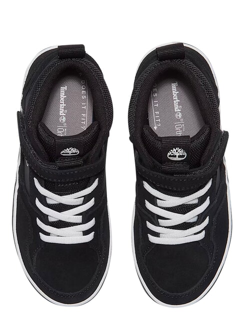 STONE JUMP MID Baskets en cuir mixte daim noir - Chaussures de b&eacute;b&eacute;