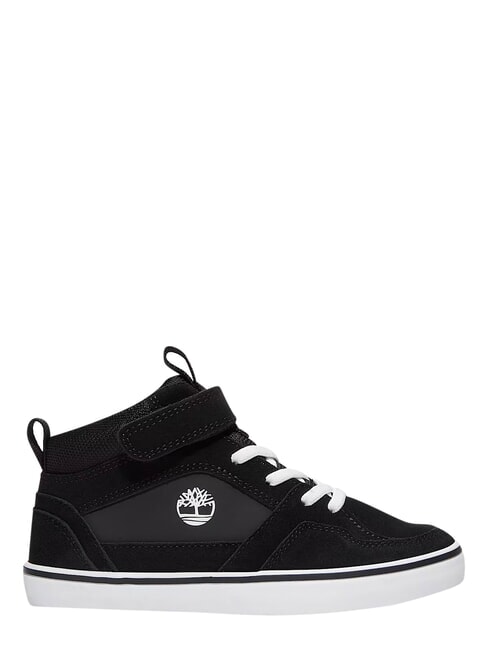 STONE JUMP MID Baskets en cuir mixte daim noir - Chaussures de b&eacute;b&eacute;