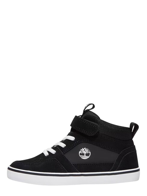 STONE JUMP MID Baskets en cuir mixte daim noir - Chaussures de b&eacute;b&eacute;
