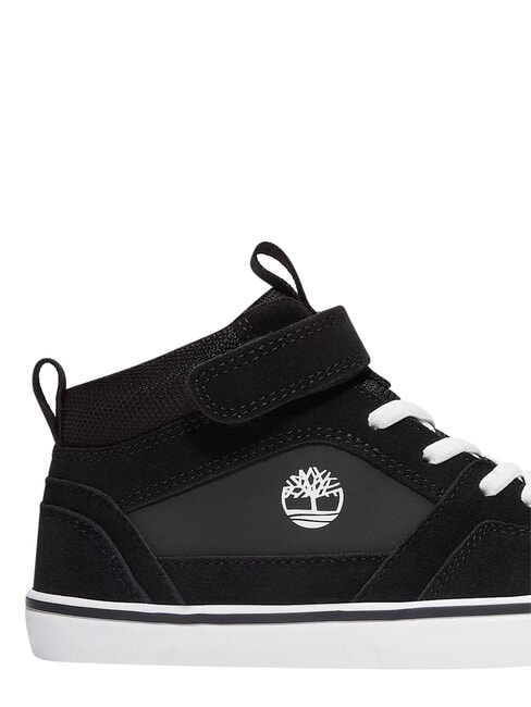 STONE JUMP MID Baskets en cuir mixte daim noir - Chaussures de b&eacute;b&eacute;