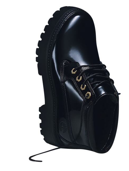 STONE STREET Bottine en cuir imperm&eacute;able cuir verni noir - Chaussures Femme
