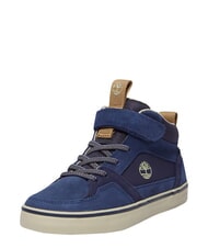 TIMBERLAND STONE JUMP MID Baskets en cuir mixte bleu fonc&eacute; - Chaussures de b&eacute;b&eacute; - 6