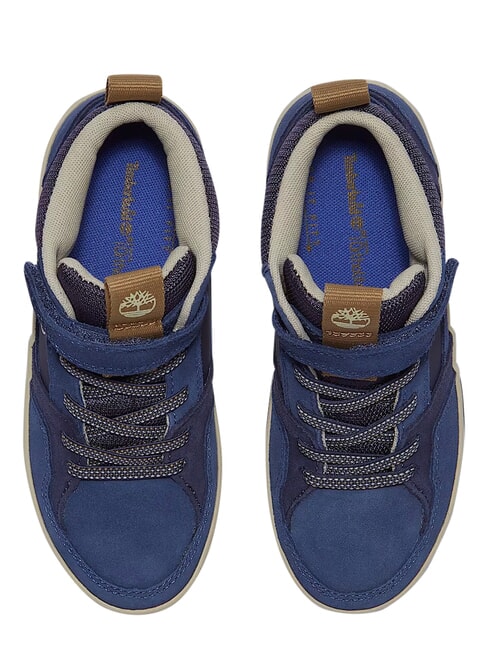 STONE JUMP MID Baskets en cuir mixte bleu fonc&eacute; - Chaussures de b&eacute;b&eacute;