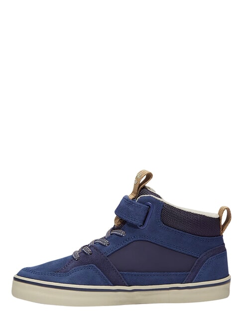 STONE JUMP MID Baskets en cuir mixte bleu fonc&eacute; - Chaussures de b&eacute;b&eacute;