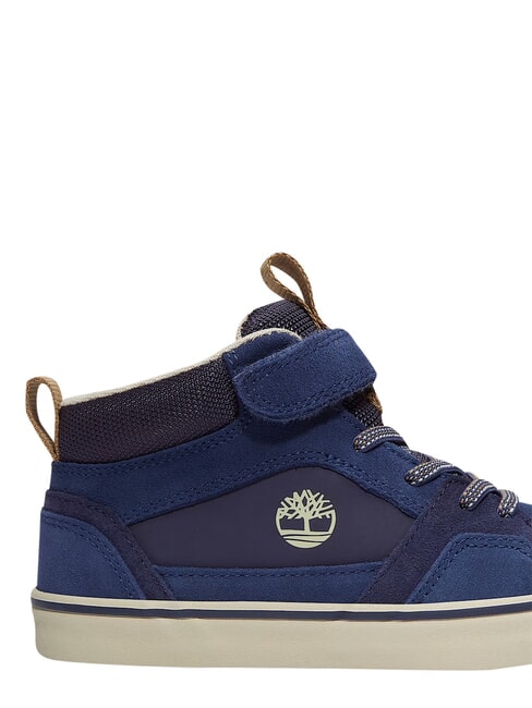 STONE JUMP MID Baskets en cuir mixte bleu fonc&eacute; - Chaussures de b&eacute;b&eacute;