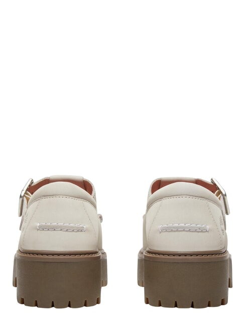 STONE STREET BUCKLE Chaussure &agrave; plateforme en cuir nubuck naturel - Chaussures Femme