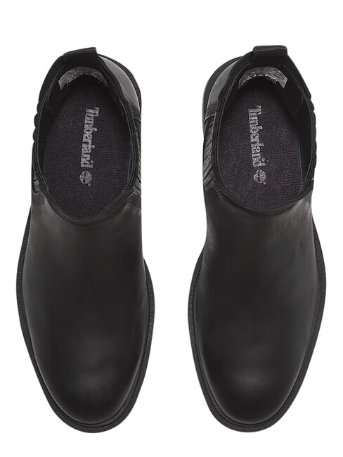 BRIMFIELD bottines basses en cuir noir pleine fleur - Chaussures Femme