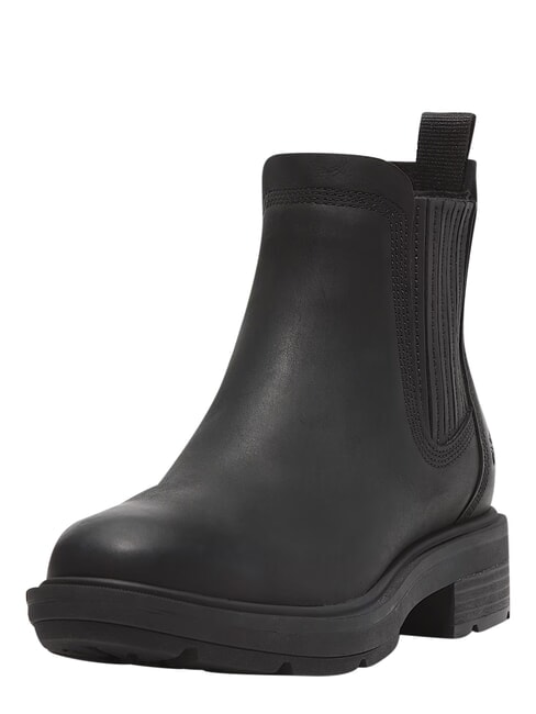 BRIMFIELD bottines basses en cuir noir pleine fleur - Chaussures Femme