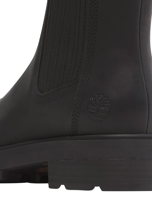 BRIMFIELD bottines basses en cuir noir pleine fleur - Chaussures Femme
