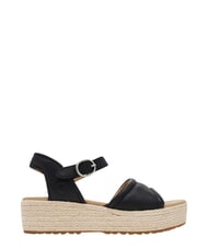TIMBERLAND SANTORINI SUN sandales en cuir noir pleine fleur - Chaussures Femme - 4