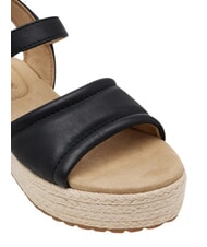 TIMBERLAND SANTORINI SUN sandales en cuir noir pleine fleur - Chaussures Femme - 6