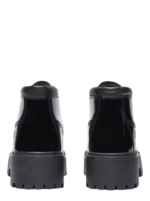 STONE STREET Bottine en cuir imperm&eacute;able cuir verni noir - Chaussures Femme