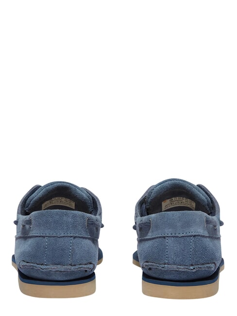 CLASSIC BOAT  Chaussures en cuir su&eacute;d&eacute; daim bleu moyen - Chaussures Homme