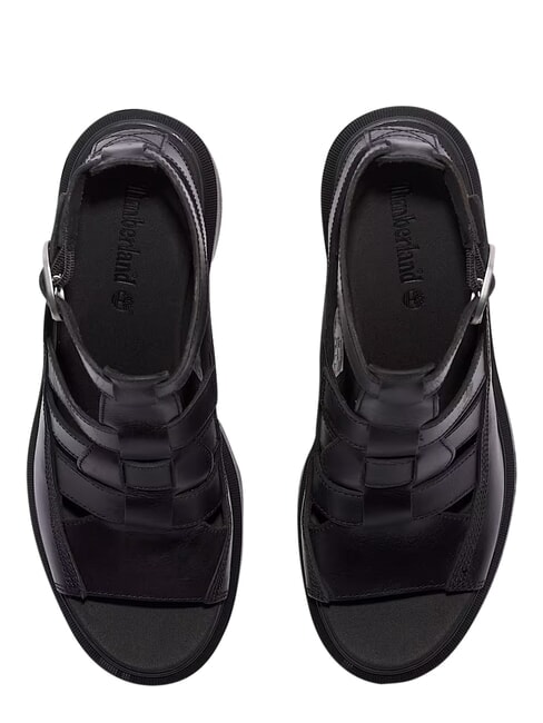 ALLINGTON Sandale haute de p&ecirc;cheur noir pleine fleur - Chaussures Femme