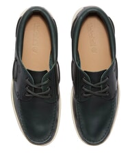 TIMBERLAND PORTOFINO mocassin en cuir vert fonc&eacute; - Chaussures Homme - 3