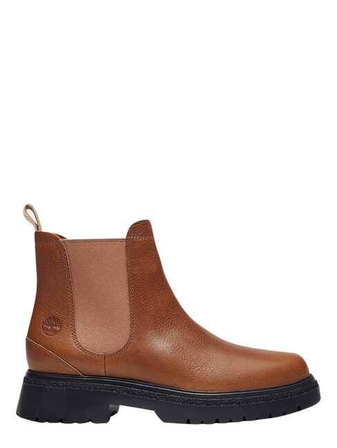 CAMBRIA VALLEY Bottines en cuir rouille pleine fleur - Chaussures Femme