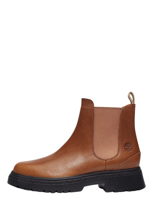 CAMBRIA VALLEY Bottines en cuir rouille pleine fleur - Chaussures Femme