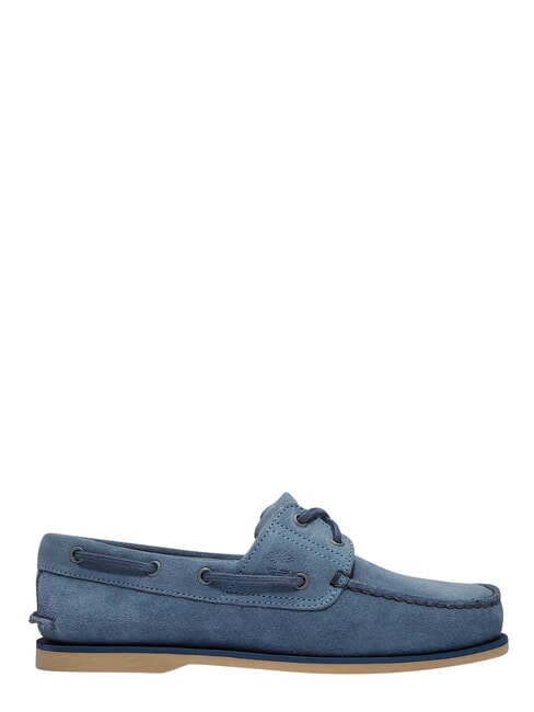 CLASSIC BOAT  Chaussures en cuir su&eacute;d&eacute; daim bleu moyen - Chaussures Homme