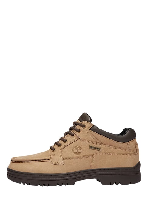 HERITAGE Bottines en cuir nubuck beige moyen avec marron fonc&eacute; - Chaussures Homme