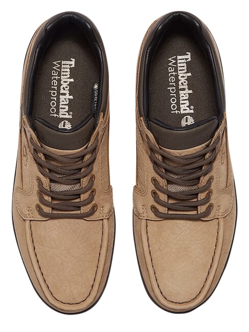 HERITAGE Bottines en cuir nubuck beige moyen avec marron fonc&eacute; - Chaussures Homme