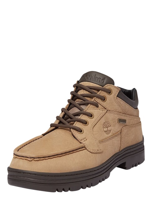 HERITAGE Bottines en cuir nubuck beige moyen avec marron fonc&eacute; - Chaussures Homme
