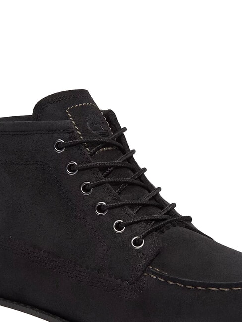 BRITTON MILLS bottes en cuir daim noir - Chaussures Homme