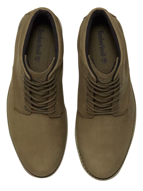 ALDEN BROOK Bottine en cuir imperm&eacute;able nubuck olive fonc&eacute; - Chaussures Homme