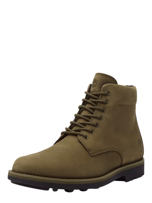 ALDEN BROOK Bottine en cuir imperm&eacute;able nubuck olive fonc&eacute; - Chaussures Homme