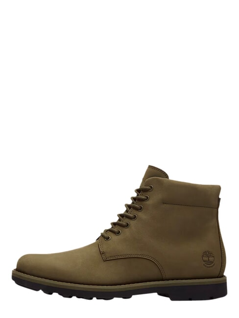 ALDEN BROOK Bottine en cuir imperm&eacute;able nubuck olive fonc&eacute; - Chaussures Homme