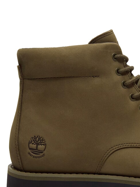 ALDEN BROOK Bottine en cuir imperm&eacute;able nubuck olive fonc&eacute; - Chaussures Homme