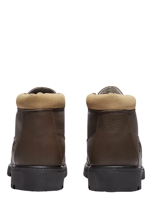 PREMIUM MID  Bottines en cuir imperm&eacute;ables brun fonc&eacute; fg avec olv - Chaussures Homme