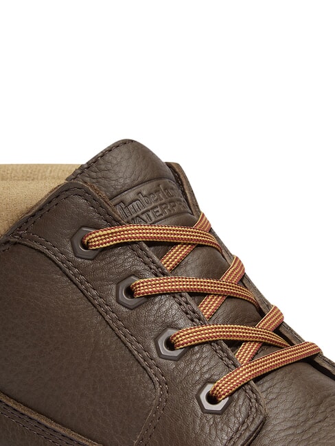 PREMIUM MID  Bottines en cuir imperm&eacute;ables brun fonc&eacute; fg avec olv - Chaussures Homme