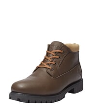 TIMBERLAND PREMIUM MID  Bottines en cuir imperm&eacute;ables brun fonc&eacute; fg avec olv - Chaussures Homme - 7