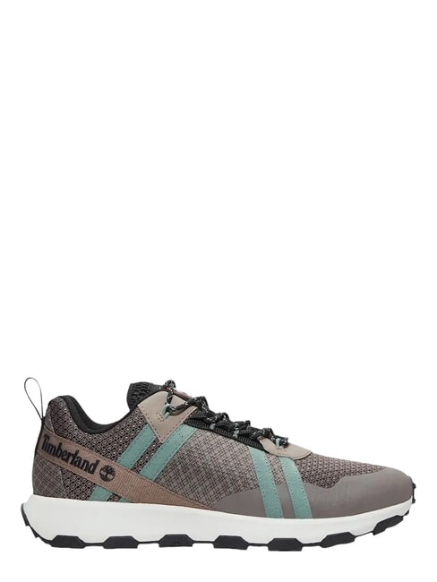 WINSOR TRAIL Baskets en cuir mixte maille taupe - Chaussures Homme