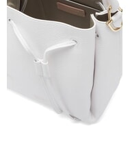 COCCINELLE CAMPIONARIO - ECLYPS Sac seau en cuir martel&eacute; blanc brillant - Sacs pour Femme - 4
