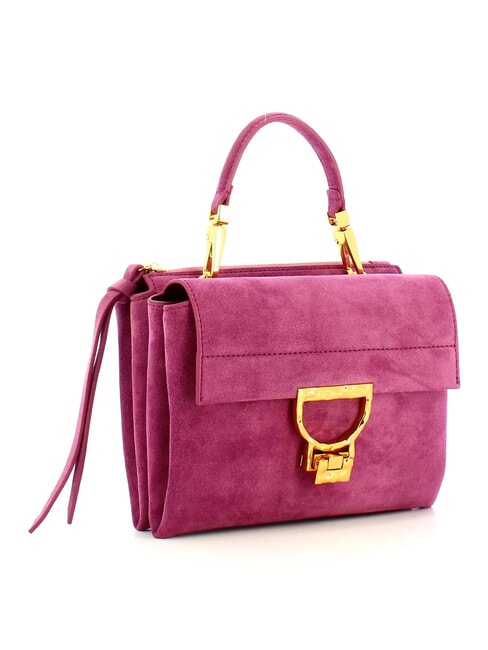 CAMPIONARIO - ARLETTIS SUEDE DROPLET Mini sac en cuir avec bandouli&egrave;re pulpe rose - Sacs pour Femme