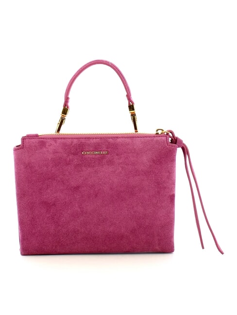 CAMPIONARIO - ARLETTIS SUEDE DROPLET Mini sac en cuir avec bandouli&egrave;re pulpe rose - Sacs pour Femme