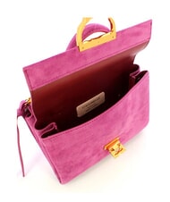 COCCINELLE CAMPIONARIO - ARLETTIS SUEDE DROPLET Mini sac en cuir avec bandouli&egrave;re pulpe rose - Sacs pour Femme - 4