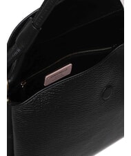 COCCINELLE CAMPIONARIO - ECLYPS Sac bandouli&egrave;re en cuir martel&eacute; Noir - Sacs pour Femme - 4