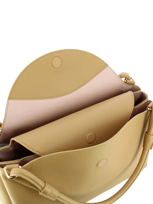 CAMPIONARIO - ECLYPS sac en cuir beige frais - Sacs pour Femme