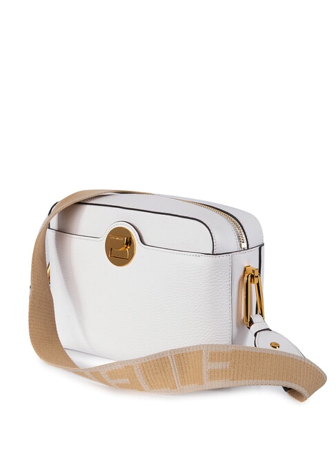 CAMPIONARIO - LIYA SIGNATURE Sac bandouli&egrave;re, en cuir blanc brillant - Sacs pour Femme