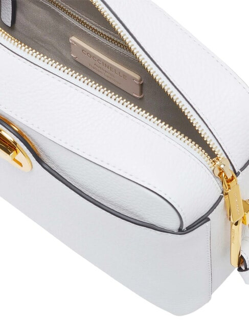 CAMPIONARIO - LIYA SIGNATURE Sac bandouli&egrave;re, en cuir blanc brillant - Sacs pour Femme